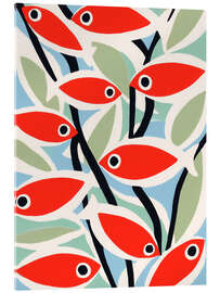 Acrylglasbild Retrofische in Rot - Frank Daske