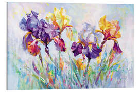 Magnettafel Blühende Schwertlilien