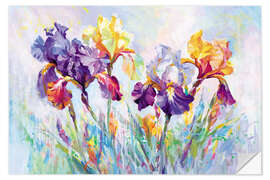 Wandsticker Blühende Schwertlilien