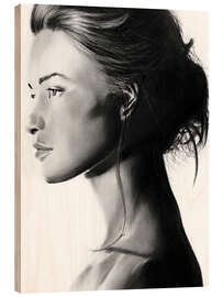 Holzbild Ruhige Entschlossenheit