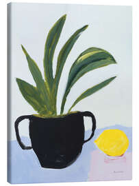 Leinwandbild Pflanze mit Zitrone - Pamela Munger