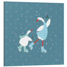 Magnettafel Enten im Schnee I