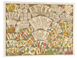 Acrylglasbild Spielkarten - Wild Apple Portfolio