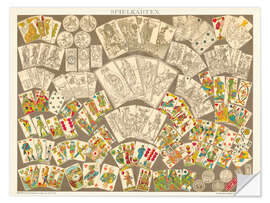 Wandsticker Spielkarten - Wild Apple Portfolio