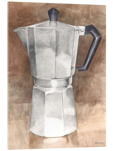 Tableau en verre acrylique Coffee Pot
