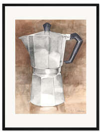 Gerahmter Kunstdruck Kaffeekanne