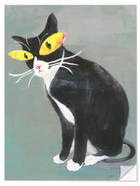 Wandsticker Staring Cat - Danhui Nai