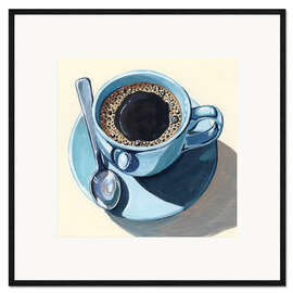 Gerahmter Kunstdruck Schwarzer Kaffee
