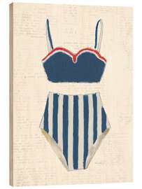 Holzbild Retro Bademode I