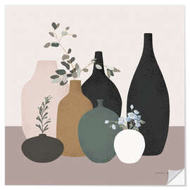 Sticker mural Boho Vessels - Danhui Nai