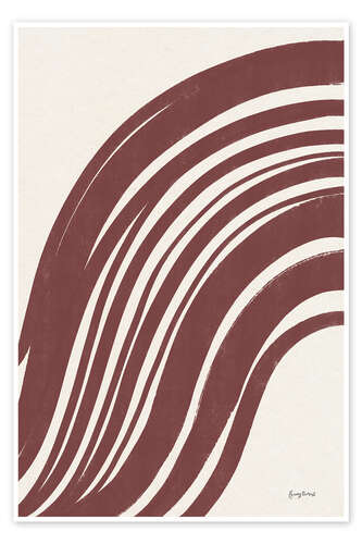 Poster Sepia Waves