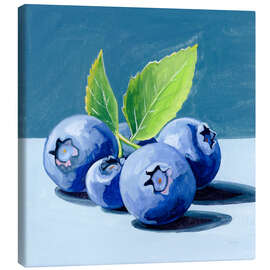 Leinwandbild Blau steht für Blaubeeren