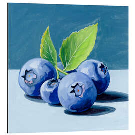 Magnettafel Blau steht für Blaubeeren