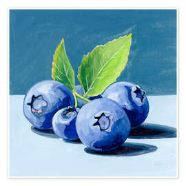 Obra artística Blue stands for blueberries - Karte Jarvick Birch