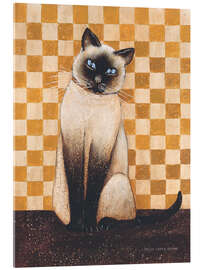 Acrylglasbild Die Katze Lola - David Carter Brown