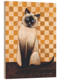 Holzbild Die Katze Lola - David Carter Brown