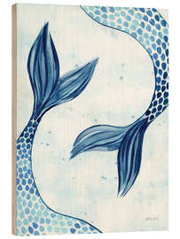 Holzbild Meerjungfrauenflosse - Yvette St. Amant