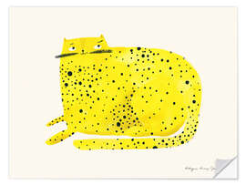 Wandsticker Katze mit Schnurrhaaren