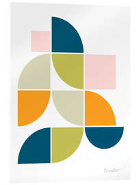 Acrylglasbild Mid Century Geo II