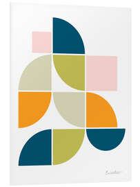 Hartschaumbild Mid Century Geo II