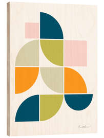 Holzbild Mid Century Geo II