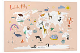 Alubild Karte der Tierwelt I - Kasia Kucwaj-Tybur