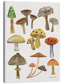 Leinwandbild Waldpilze
