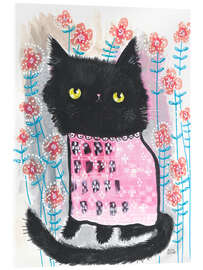 Acrylglasbild Flower Kitty - Melissa Averinos
