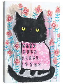 Leinwandbild Flower Kitty - Melissa Averinos