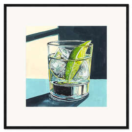 Gerahmter Kunstdruck Strong Gin and Tonic