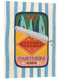 Hartschaumbild Leckere Sardinen IV