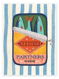 Wandbild Leckere Sardinen IV - Veronique Charron