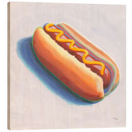 Holzbild Hot Dog - Wellington Studio