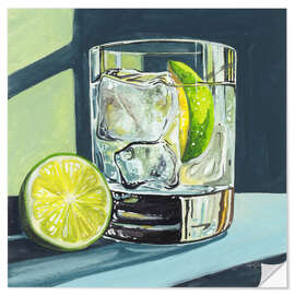 Wandsticker Gin and Tonic