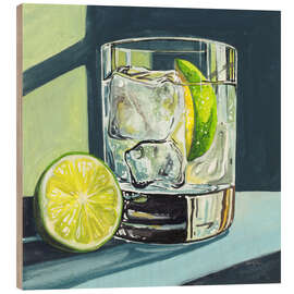 Holzbild Gin and Tonic