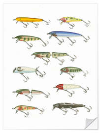 Wandsticker Angelköder