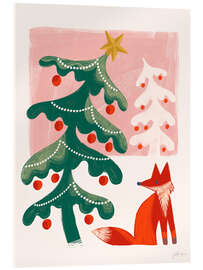 Acrylglasbild Retro Weihnachtsurlaub I