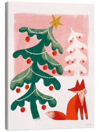 Leinwandbild Retro Weihnachtsurlaub I