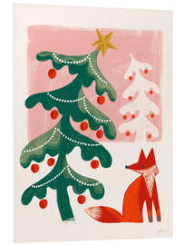 Hartschaumbild Retro Weihnachtsurlaub I