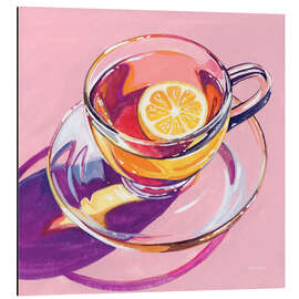 Magnettafel Tasse Tee mit Zitrone