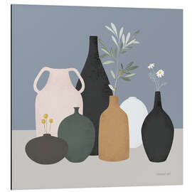 Alubild Stilleben mit Flaschen und Gefäßen - Danhui Nai