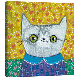 Leinwandbild Kooky Cat - Melissa Averinos
