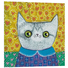 Hartschaumbild Kooky Cat - Melissa Averinos