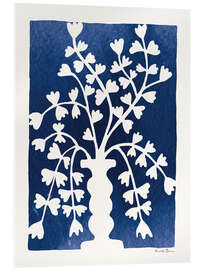 Acrylglasbild Blooming Blue II