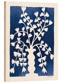 Holzbild Blooming Blue II