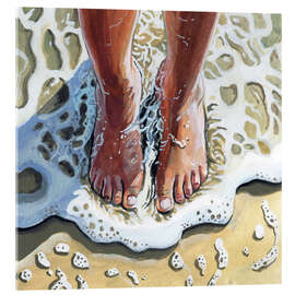 Acrylglasbild In den Wellen stehen - Kate Jarvick Birch