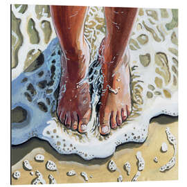 Alubild In den Wellen stehen