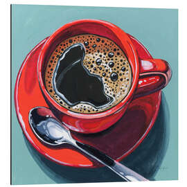 Magnettafel Rote Tasse Espresso