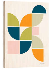 Holzbild Mid Century Geo I