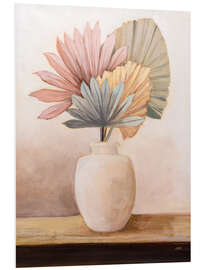 Hartschaumbild Sonnenpalmen Stillleben